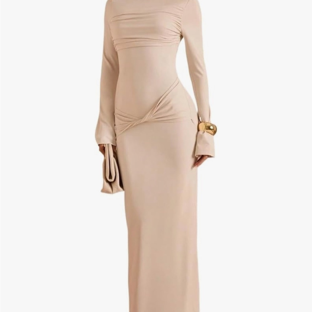 Amazon CREAM Long Sleeve Dress